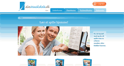 Desktop Screenshot of dinmusikskole.dk